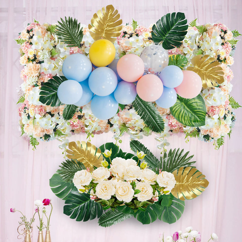 Feuilles artificielles de palmier tropical, feuilles de monstera,feuillage de jungle safarI