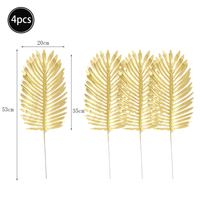 Feuilles artificielles de palmier tropical, feuilles de monstera,feuillage de jungle safarI