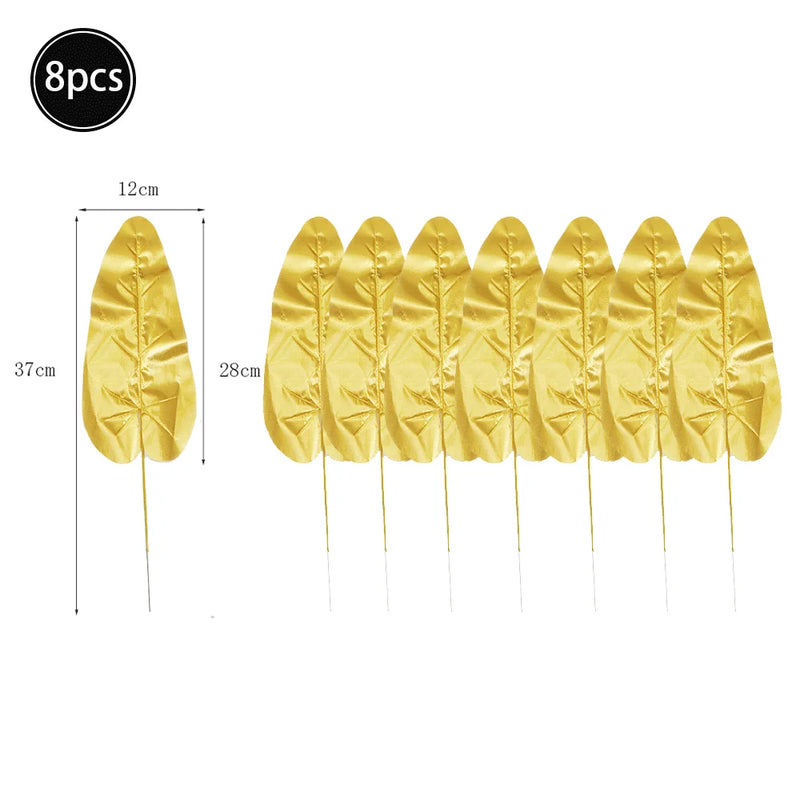 Feuilles artificielles de palmier tropical, feuilles de monstera,feuillage de jungle safarI