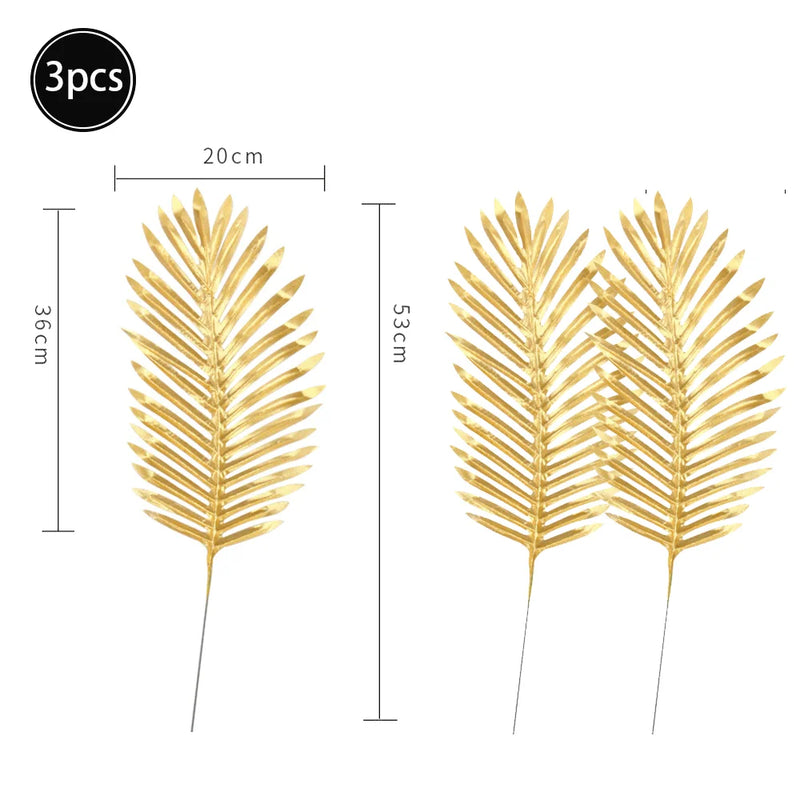 Feuilles artificielles de palmier tropical, feuilles de monstera,feuillage de jungle safarI