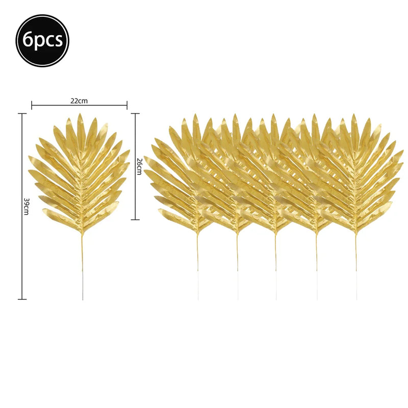 Feuilles artificielles de palmier tropical, feuilles de monstera,feuillage de jungle safarI