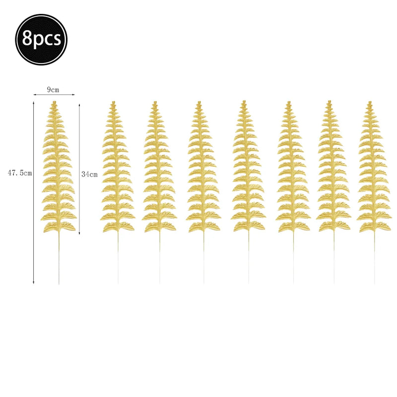 Feuilles artificielles de palmier tropical, feuilles de monstera,feuillage de jungle safarI