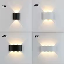 Appliques murales LED modernes pour intérieur et extérieur