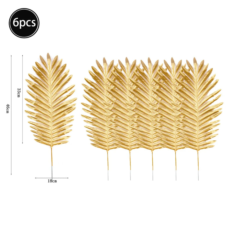 Feuilles artificielles de palmier tropical, feuilles de monstera,feuillage de jungle safarI