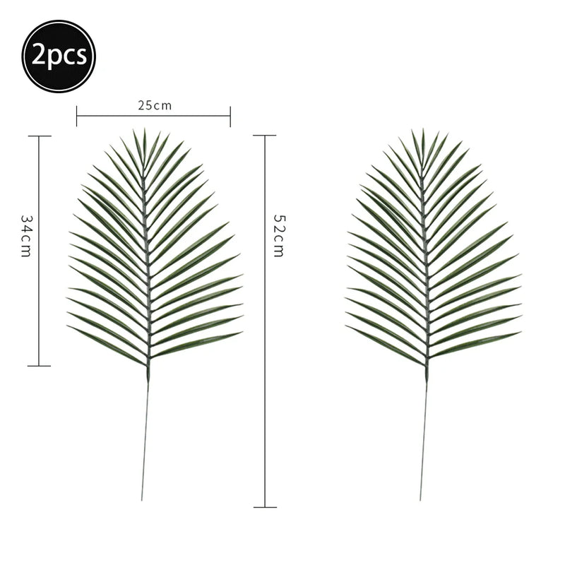 Feuilles artificielles de palmier tropical, feuilles de monstera,feuillage de jungle safarI