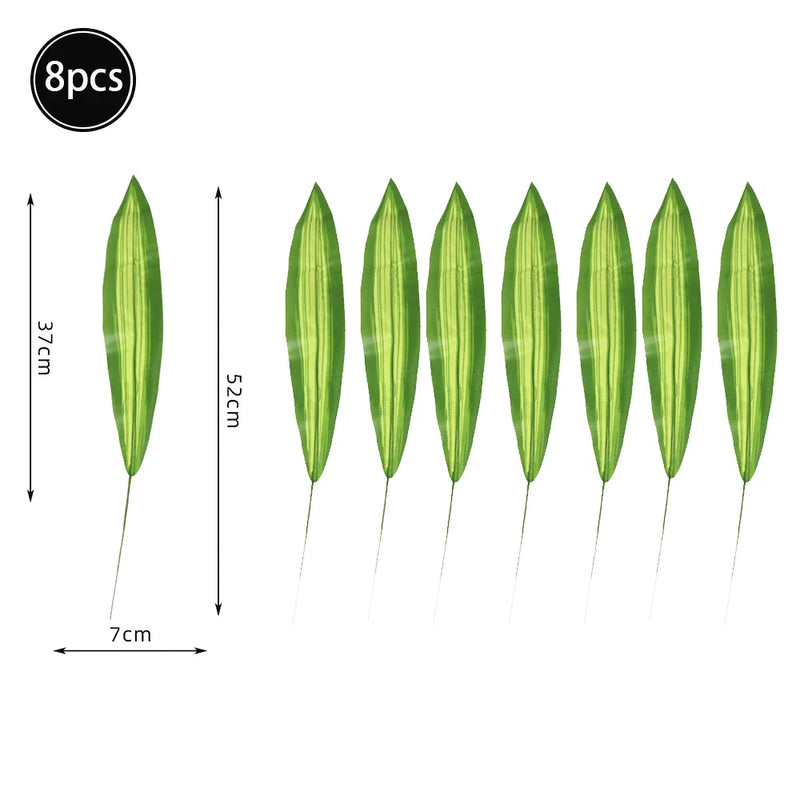 Feuilles artificielles de palmier tropical, feuilles de monstera,feuillage de jungle safarI