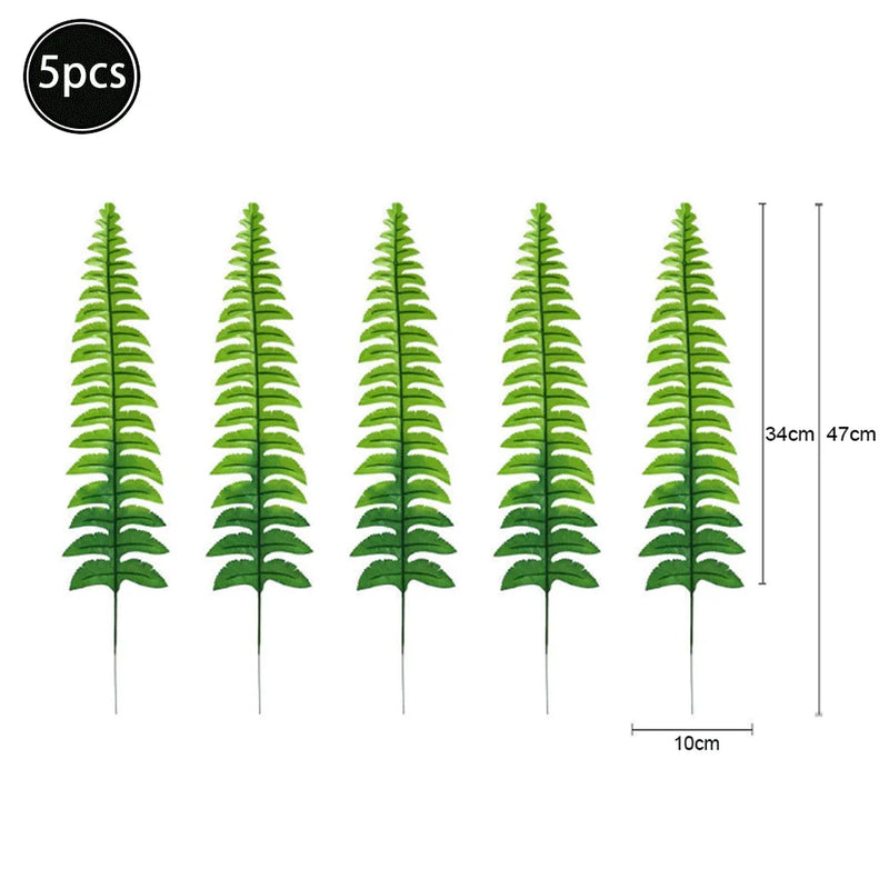 Feuilles artificielles de palmier tropical, feuilles de monstera,feuillage de jungle safarI