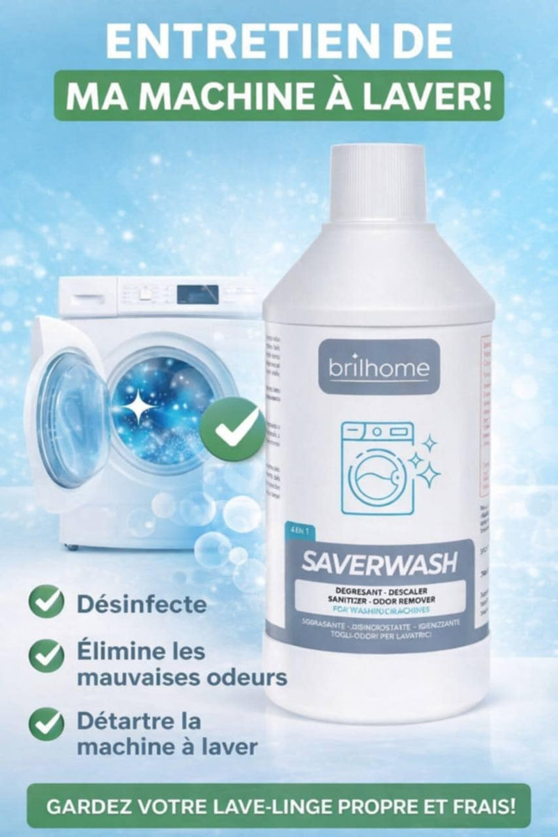 Saverwash - Nettoyant pour l'entretien des lave-linge